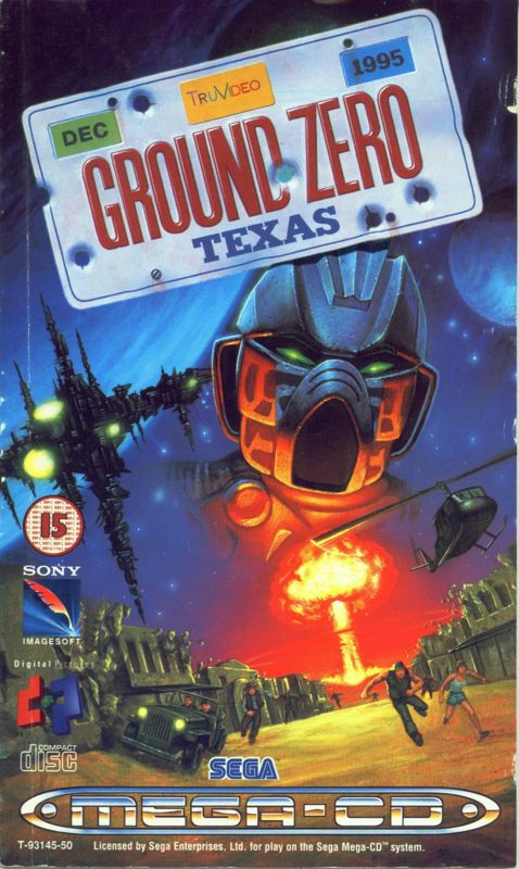 Ground Zero Texas box art for Sega CD